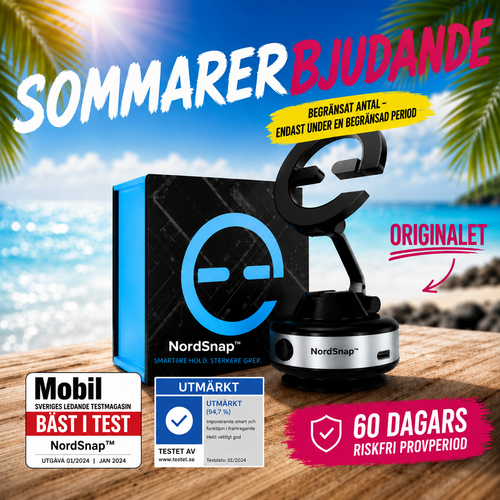 NordSnap™ magnetfäste – fäst mobilen var du vill