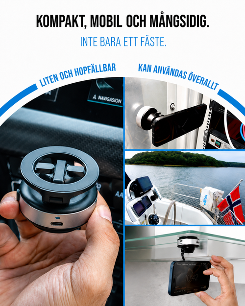 NordSnap™ magnetfäste – fäst mobilen var du vill