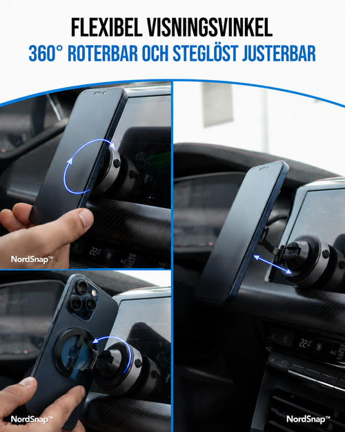 NordSnap™ magnetfäste – fäst mobilen var du vill