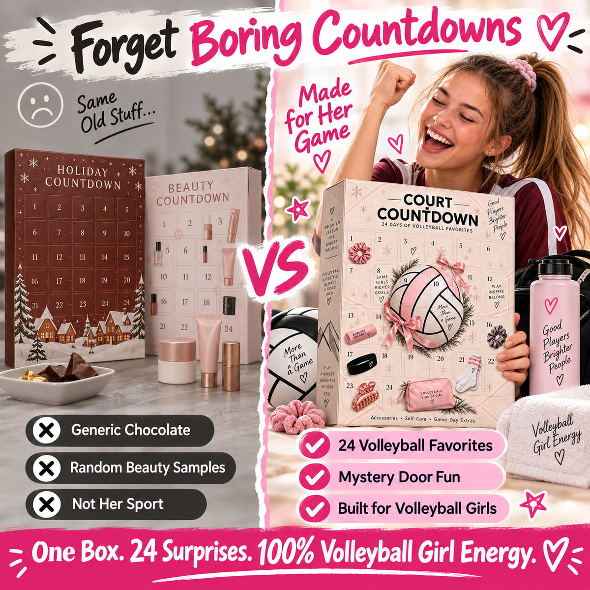 VolleyJulsboxen™ – 24 överraskningar för volleybollälskaren